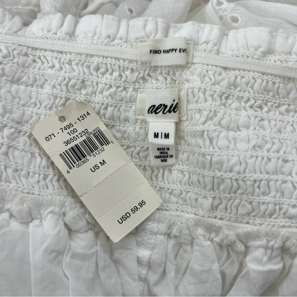 NWT Aerie spring fling white halter dress medium - Picture 7 of 8